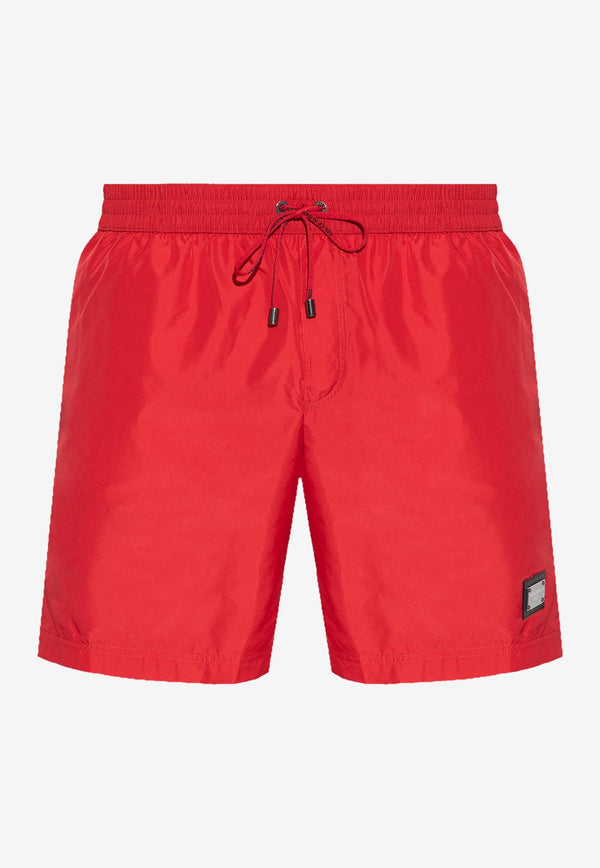 Dolce 
Gabbana Logo Tag Swim Shorts M4E45T ONO06 R0026 Red