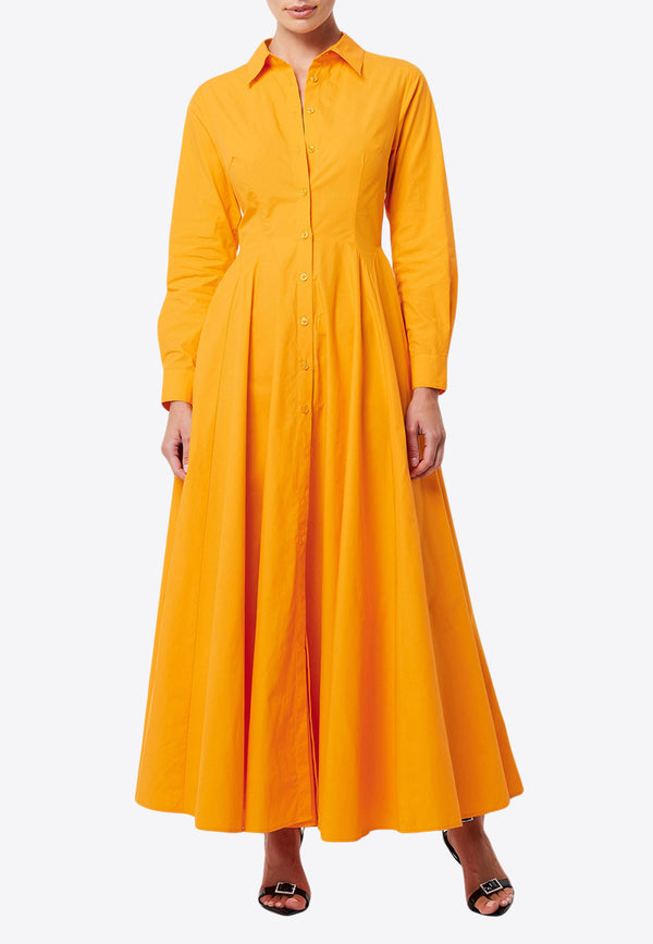 Mossman Fixation Maxi Shirt Dress M95418ORANGE