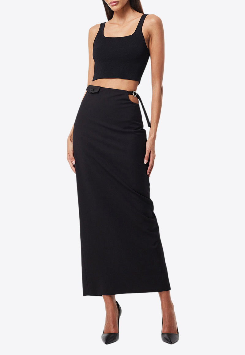 Mossman In Pursuit Midi Column Skirt Black M95975BLACK