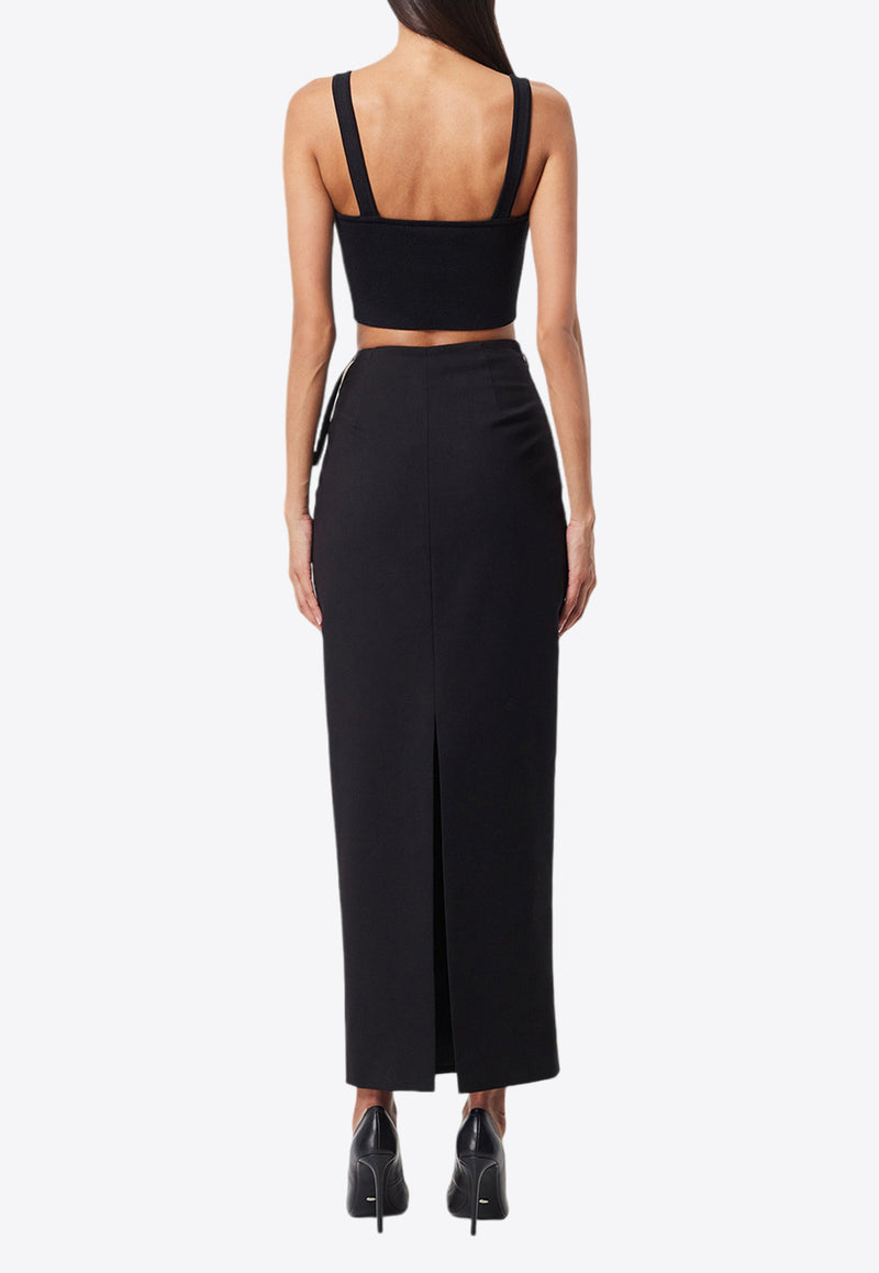 Mossman In Pursuit Midi Column Skirt Black M95975BLACK