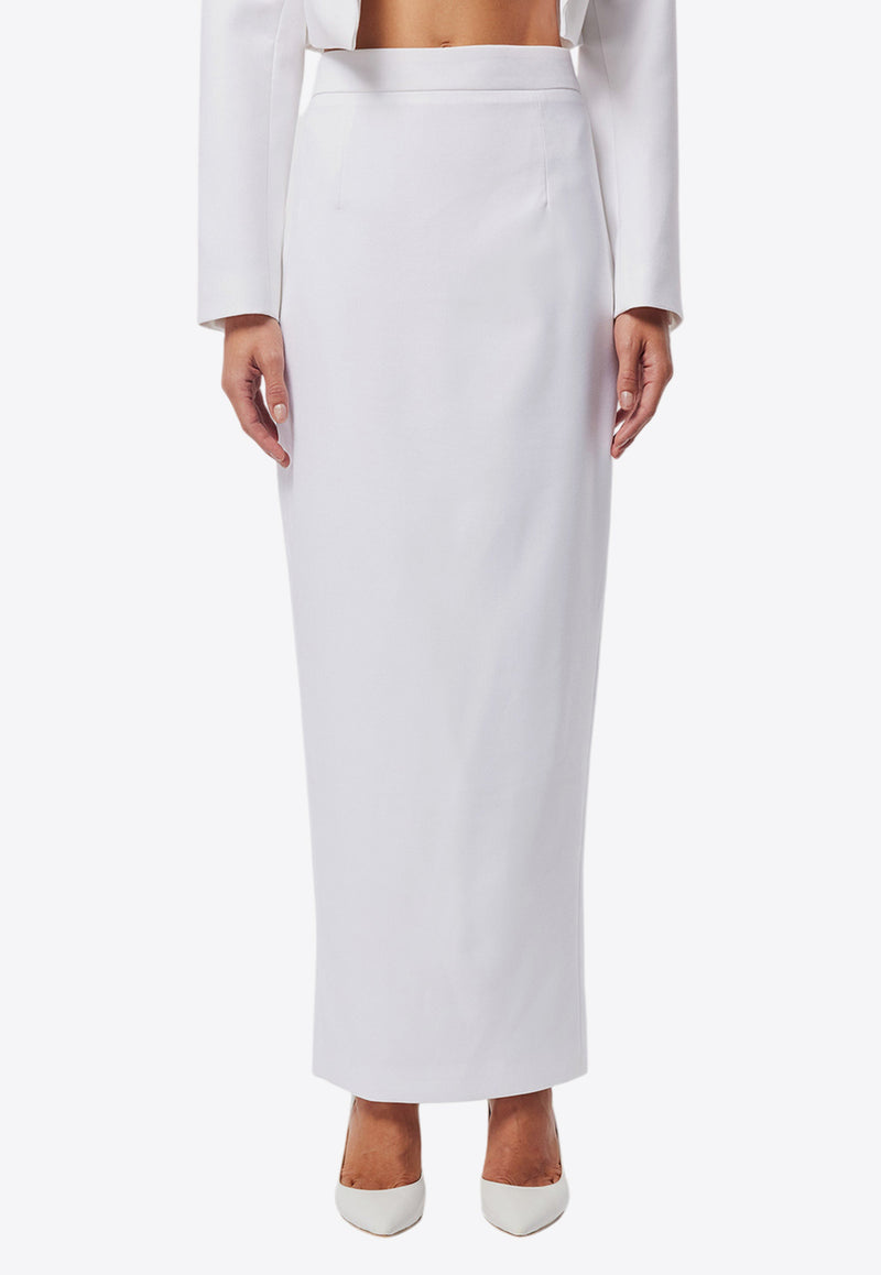 Mossman Foresight Maxi Column Skirt White M96056WHITE