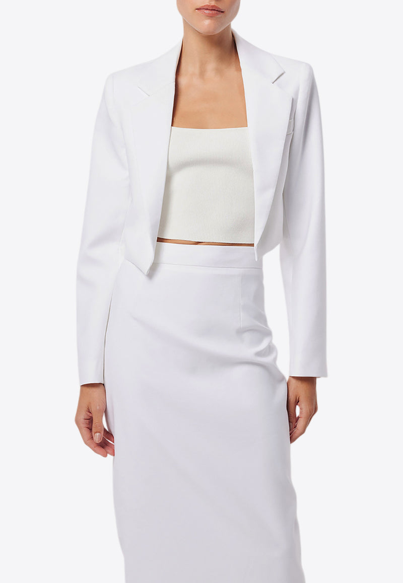 Mossman Foresight Single-Breasted Cropped Blazer White M96060WHITE