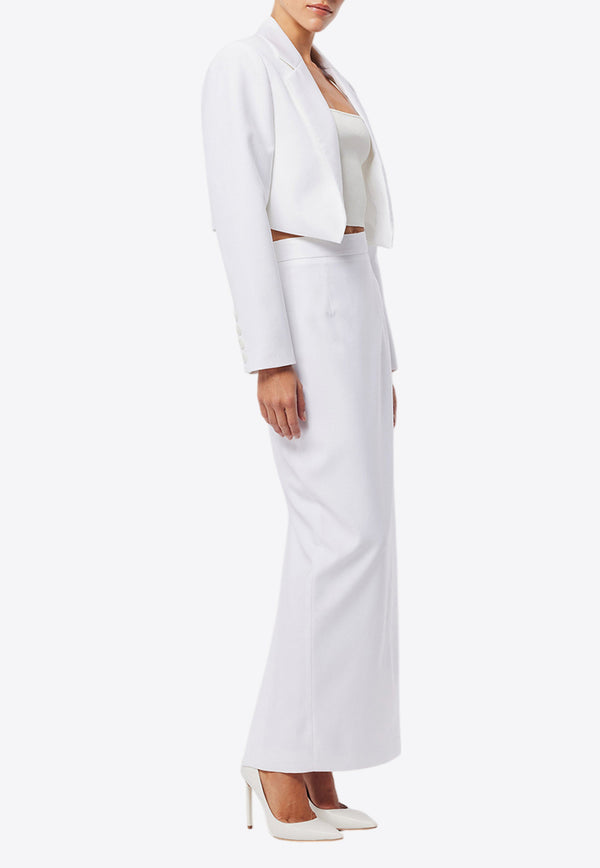 Mossman Foresight Single-Breasted Cropped Blazer White M96060WHITE