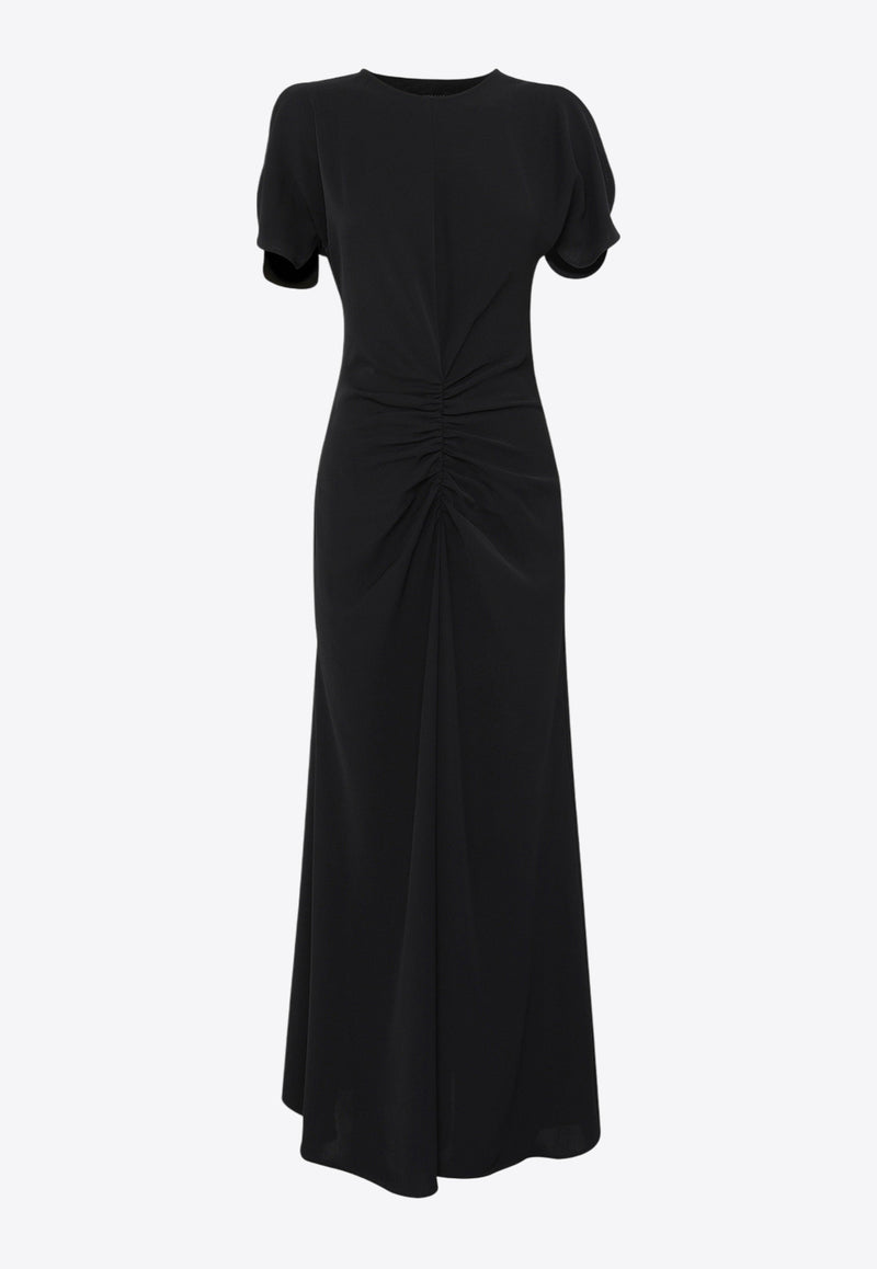 Mossman No Remorse Ruched Maxi Dress Black M96423BLACK