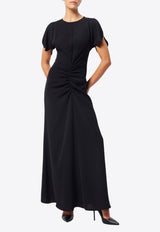 Mossman No Remorse Ruched Maxi Dress Black M96423BLACK