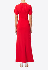 Mossman No Remorse Ruched Maxi Dress Red M96423RED