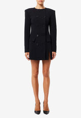 Mossman In Motion Double-Breasted Mini Blazer Dress Black M96516BLACK