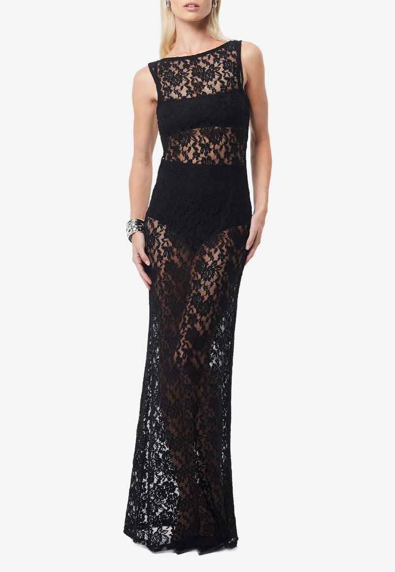 Mossman Indebted Lace Maxi Dress Black M96640BLACK