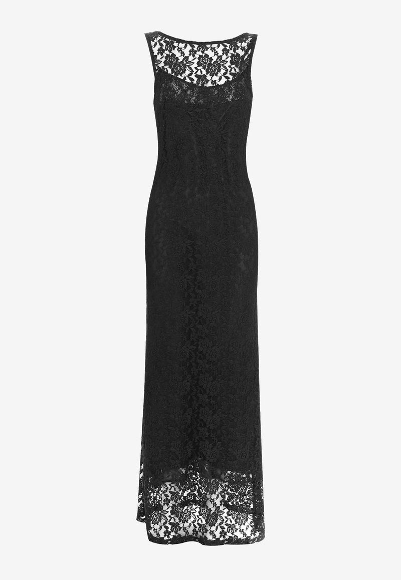 Mossman Indebted Lace Maxi Dress Black M96640BLACK