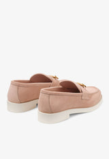 Jimmy Choo Maddie Diamond Suede Loafers MADDIE DIAMOND UUE MACARON