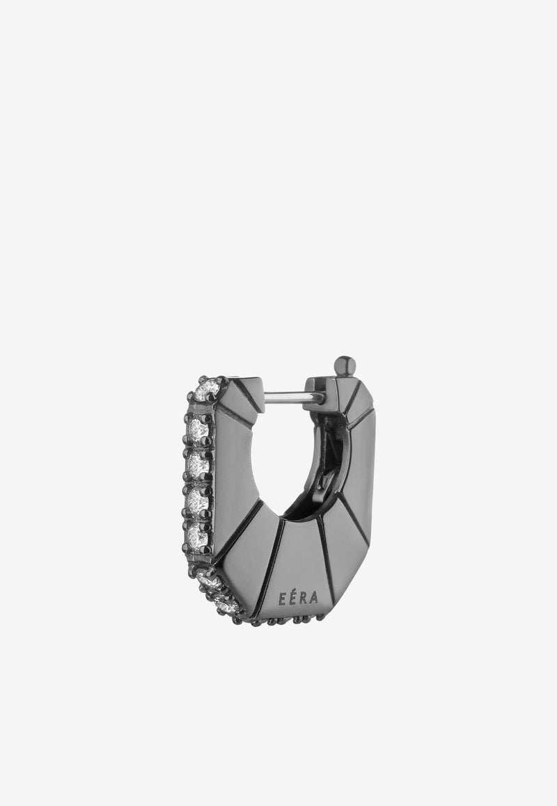 EÉRA Marla Single Earring in 18-karat White Gold with Diamonds Gray MAERFP03U2