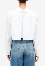 MM6 Maison Margiela Back Slit Cropped Shirt White