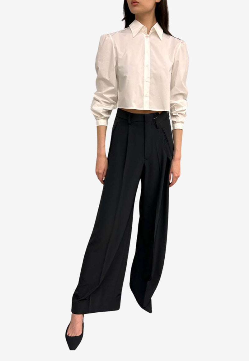 MM6 Maison Margiela Deconstructed Tailored Pants Black