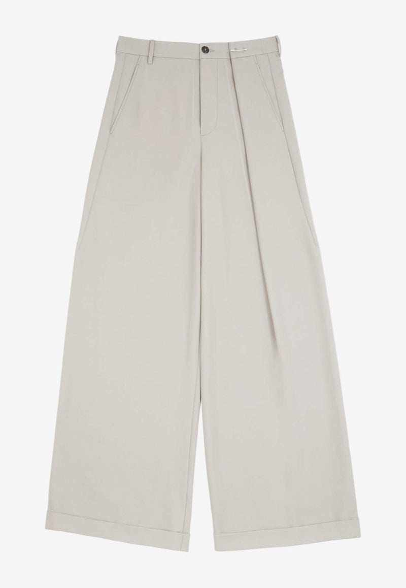 MM6 Maison Margiela Safety Pin Tailored Pants Taupe