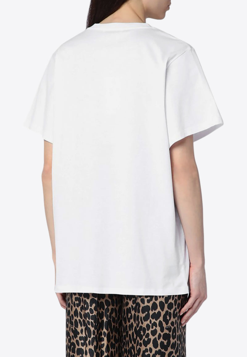 Max Mara Mango Oversized Monogram T-shirt White MANGOCO/P_MAXM-001