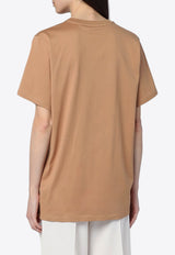 Max Mara Mango Oversized Monogram T-shirt Beige MANGOCO/P_MAXM-003