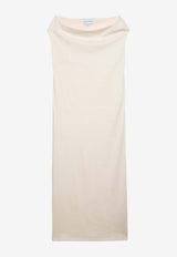 Loulou Studio Martial Off-Shoulder Midi Dress Ivory MARTIALCO/O_LOULO-RI