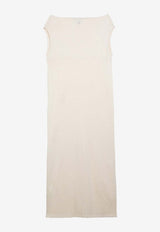 Loulou Studio Martial Off-Shoulder Midi Dress Ivory MARTIALCO/O_LOULO-RI