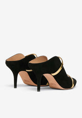 Malone Souliers Maureen 70 Suede Mules MAUREEN 70-400 BLACK/GOLD