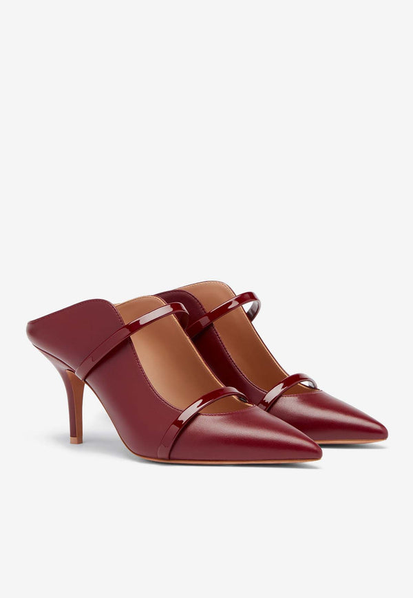 Malone Souliers Maureen 70 Nappa Leather Mules MAUREEN 70-401 ROSEWOOD/ROSEWOOD