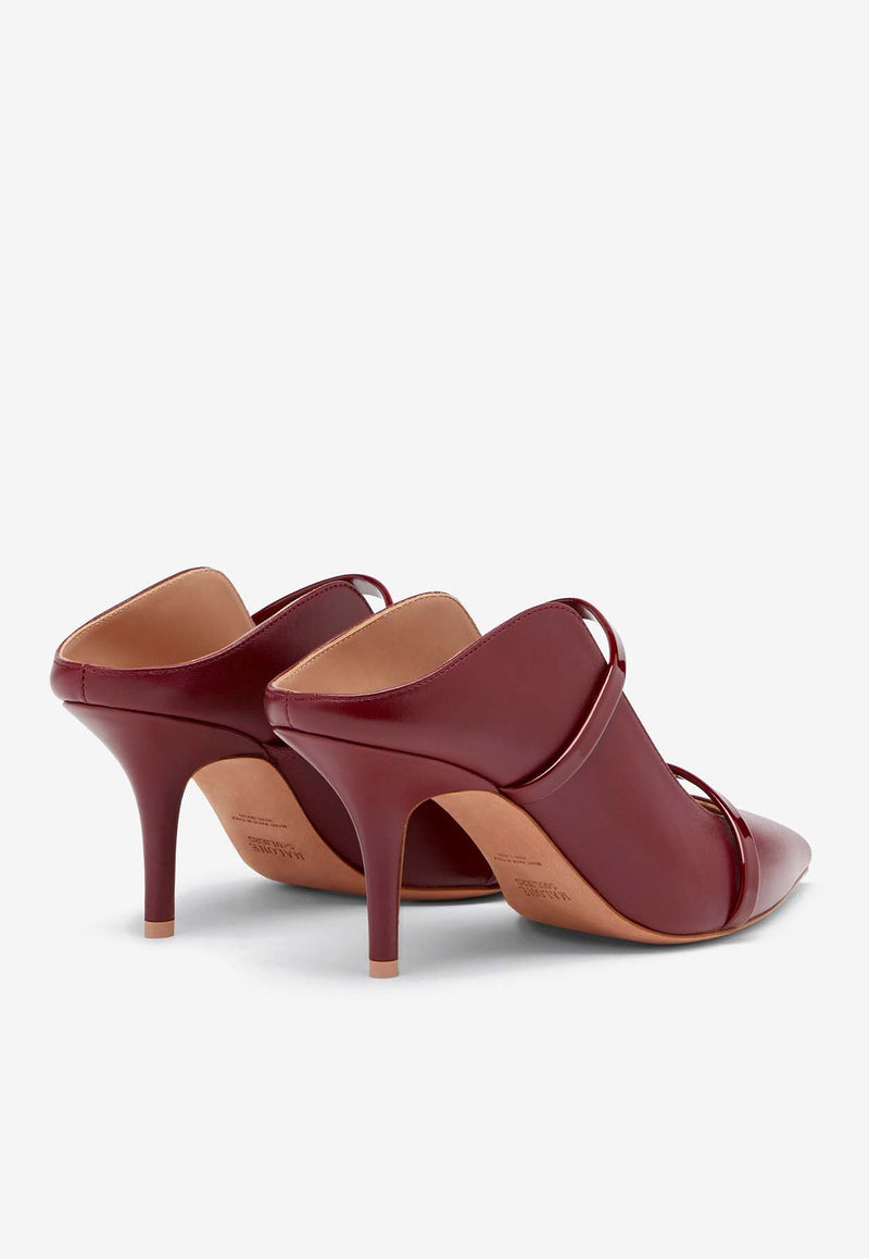 Malone Souliers Maureen 70 Nappa Leather Mules MAUREEN 70-401 ROSEWOOD/ROSEWOOD