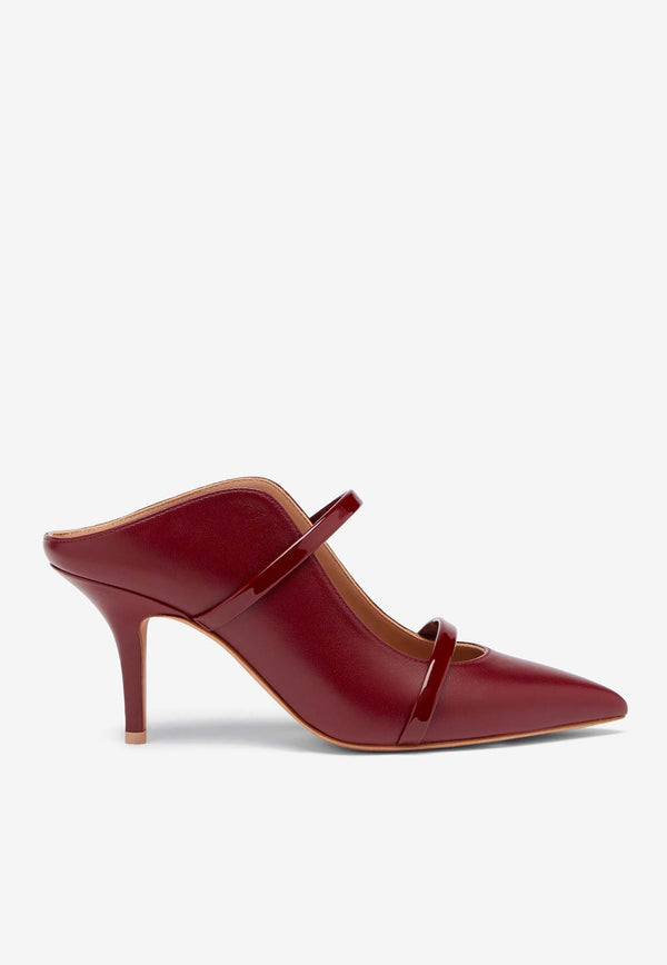 Malone Souliers Maureen 70 Nappa Leather Mules MAUREEN 70-401 ROSEWOOD/ROSEWOOD