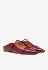 Malone Souliers Maureen Patent Leather Flat Mules MAUREEN FLAT 316 ROSEWOOD/ROSEWOOD