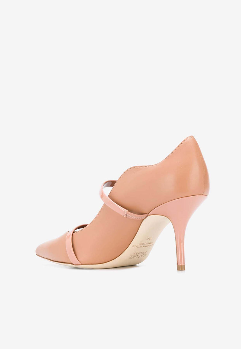 Malone Souliers Maureen 70 Leather Pumps Nude