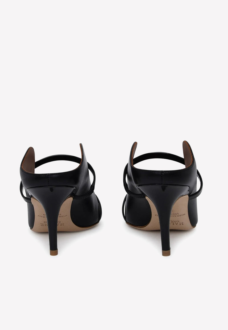 Malone Souliers Maureen 70 Nappa Leather Mules Black MAUREEN70-83BLACK