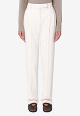 Brunello Cucinelli Straight-Leg Tailored Pants White MB117P8667WO/P_CUCIN-C1177