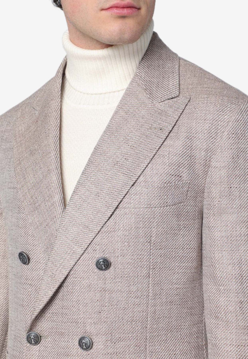 Brunello Cucinelli Double-Breasted Buttoned Blazer MB4247BBDKLI/Q_CUCIN-C019