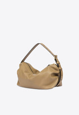 Moschino Tie Me Nappa Leather Hobo Bag Beige MC4159PP1MOA0104 NAPPA NERO