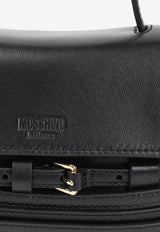 Moschino Tie Me Leather Top Handle Bag Black MC4163PP1MOA0000 NAPPA NERO