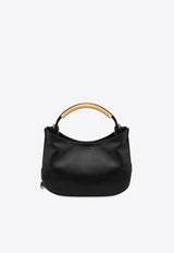 Moschino Small Handle Me Leather Handbag Black MC4198PP1MOA0000 NAPPA NERO