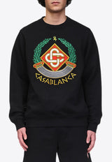 Casablanca Casa Crest Embroidered Sweatshirt Black MF24-JTP-001-03BLACK