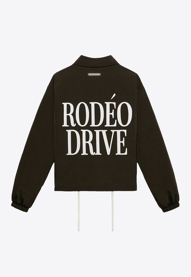 1989 Studio Rodeo Drive Print Coach Jacket  Brown MFW24.105.RODEONY/P_1989-PET