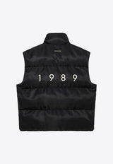 1989 Studio Embroidered 1989 Puffer Jacket  Black MFW24.115.LOGOPL/P_1989-BLK