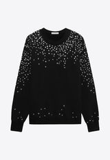 1989 Studio Crystal Embellished Sweatshirt Black MFW24.301.CRYSTACO/P_1989-BLK