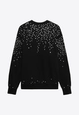 1989 Studio Crystal Embellished Sweatshirt Black MFW24.301.CRYSTACO/P_1989-BLK