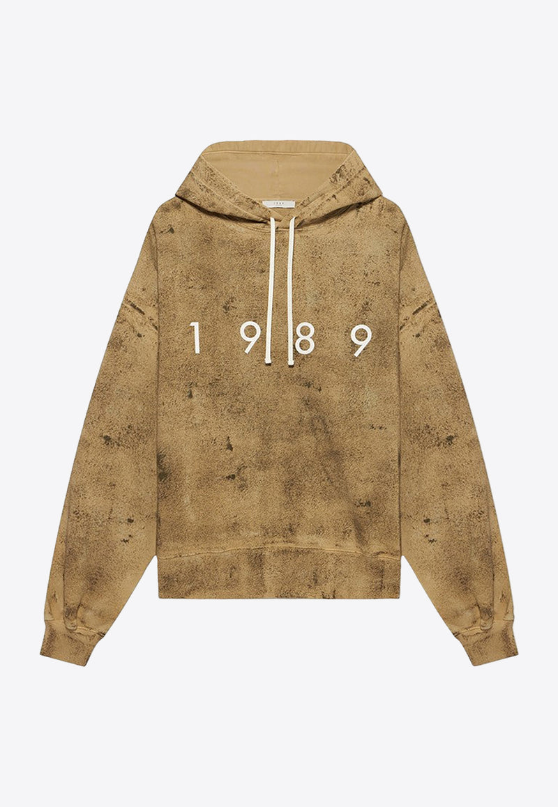 1989 Studio 1989 Logo Bleached Hoodie Beige MFW24.302.LOGOCO/P_1989-CAM