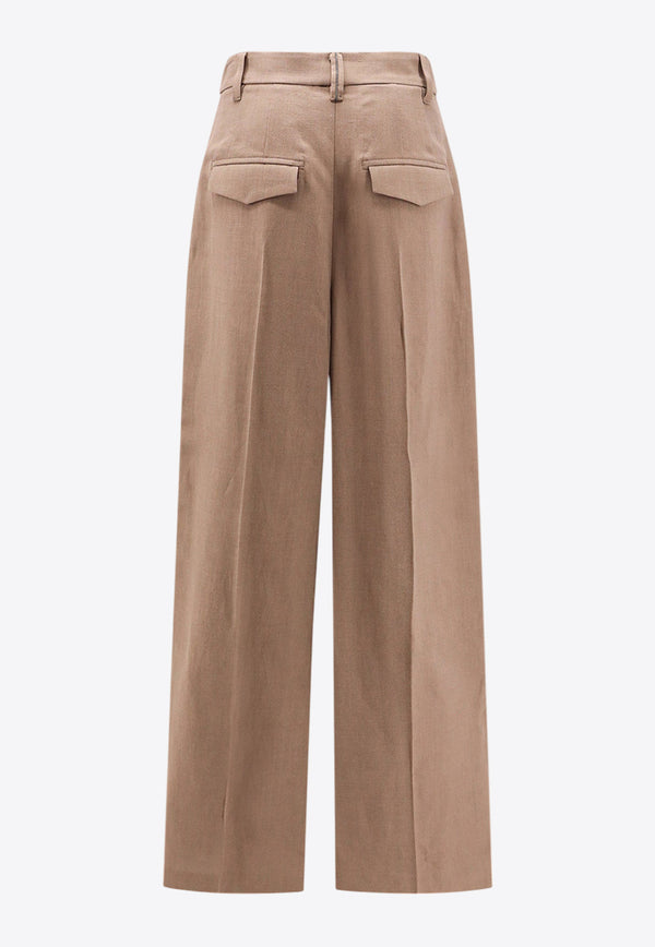 Brunello Cucinelli Straight-Leg Tailored Pants Brown MH126P8669_C2925