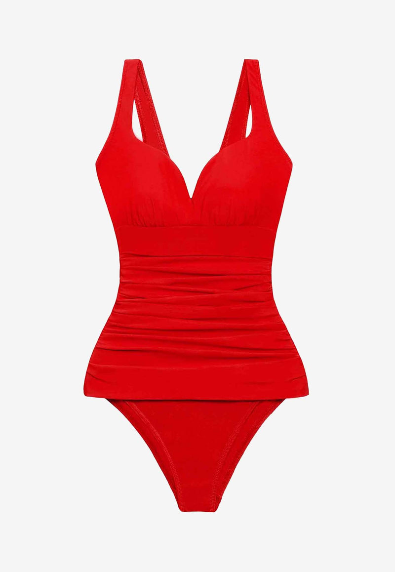 Miraclesuit Rock Solid Cherie One-Piece Swimsuit Red