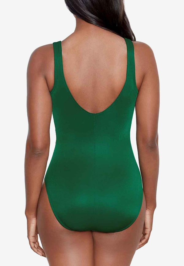 Miraclesuit Rock Solid Avra One-Piece Swimsuit Green 