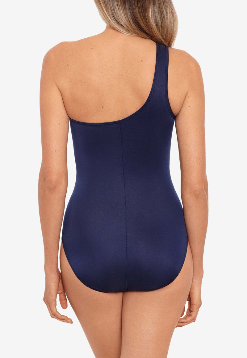 Miraclesuit Network Jena One-Shoulder Swimsuit Midnight Blue