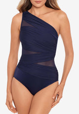 Miraclesuit Network Jena One-Shoulder Swimsuit Midnight Blue