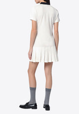 Miu Miu Embroidered Logo Polo Mini Dress White MJA893OOO14RW/Q_MIU-F0009