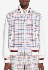 Thom Browne Gingham Check Bomber Jacket Multicolor MJO198X_F0259_996