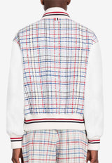 Thom Browne Gingham Check Bomber Jacket Multicolor MJO198X_F0259_996