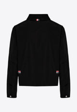 Thom Browne Grosgrain Stripes Zip-Up Jacket Black MJO221C07110/P_THOMB-001