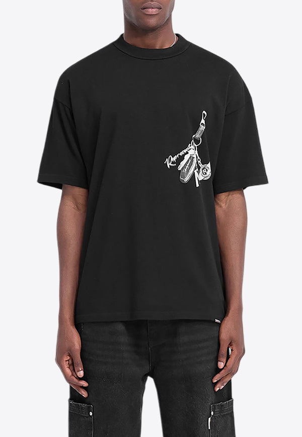 Represent Keys To The Club Printed T-shirt Black MLM4236-01BLACK